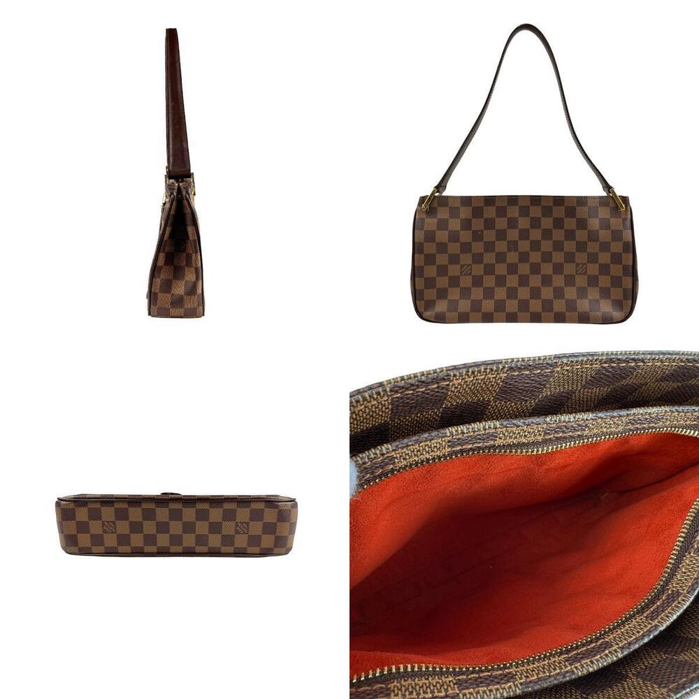Louis Vuitton Aubagne Bag Canvas Damier Brown Ebene Shoulder